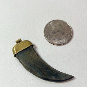 Horn & Brass Pendant